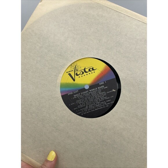 VTG RARE 1972 WALT DISNEY WORLD BAND RECORD ALBUM BUENA VISTA RECORDS STER 3337 - Picture 7 of 9